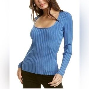 NWOT Veronica Beard Clara Blue top